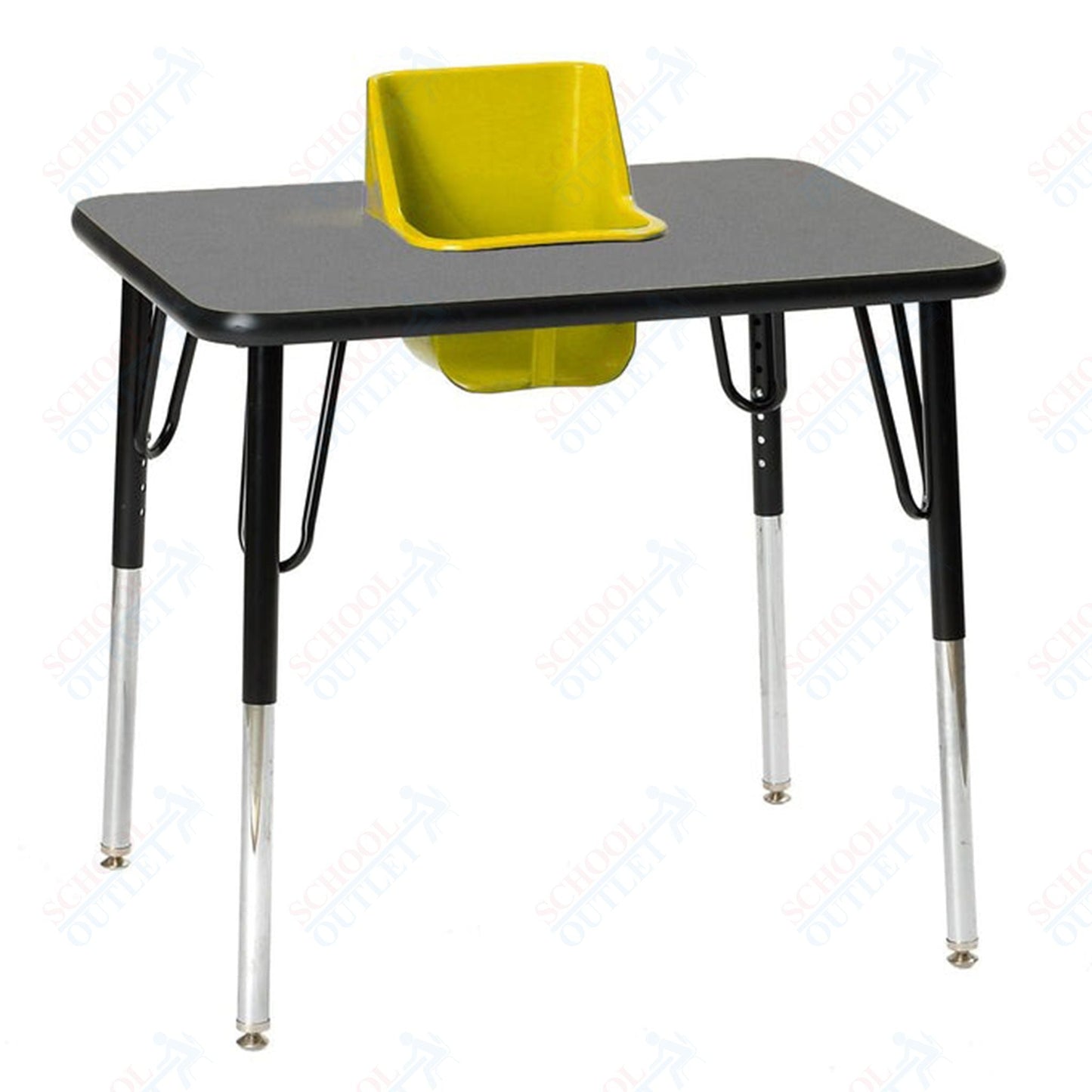 One - Seat Rectangular Toddler Table 30"W X 24"L (Toddler Tables TOD - TT1) - SchoolOutlet