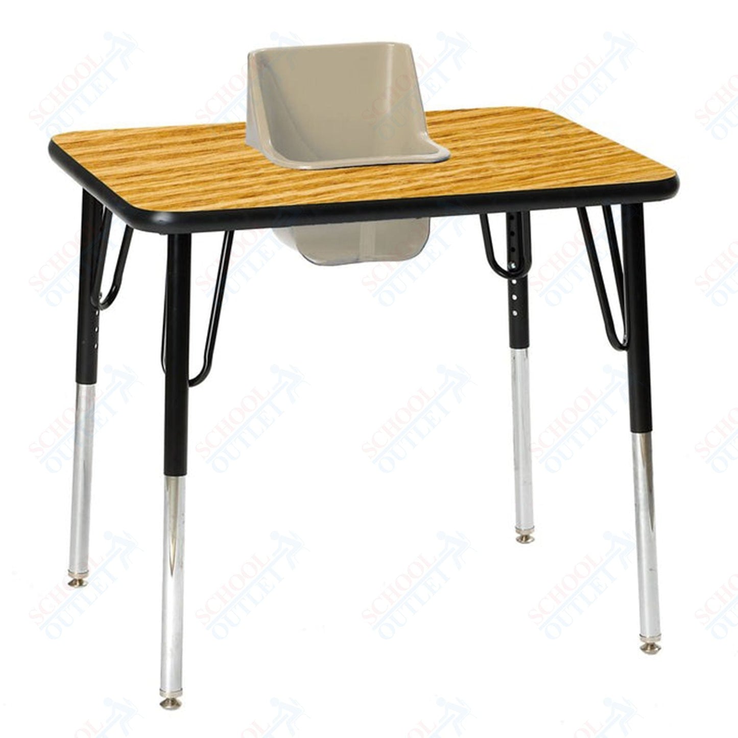 One - Seat Rectangular Toddler Table 30"W X 24"L (Toddler Tables TOD - TT1) - SchoolOutlet