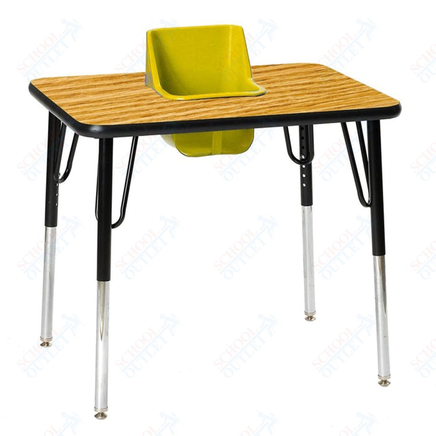 One - Seat Rectangular Toddler Table 30"W X 24"L (Toddler Tables TOD - TT1) - SchoolOutlet