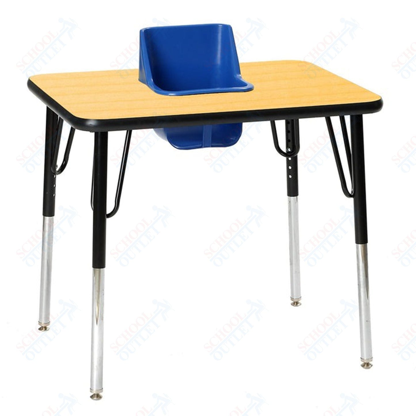 One - Seat Rectangular Toddler Table 30"W X 24"L (Toddler Tables TOD - TT1) - SchoolOutlet