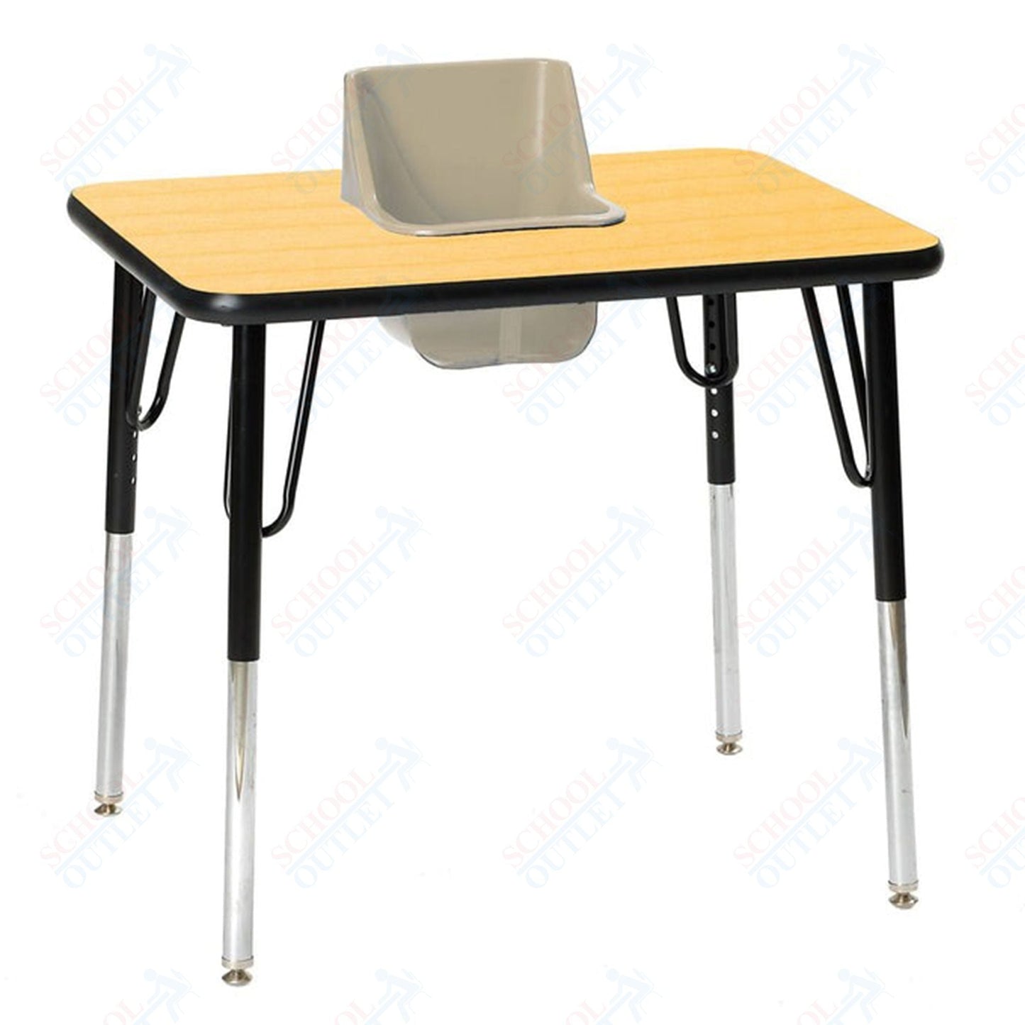 One - Seat Rectangular Toddler Table 30"W X 24"L (Toddler Tables TOD - TT1) - SchoolOutlet