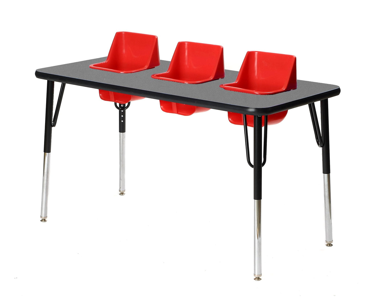 Three-Seat Rectangular Toddler Table (Toddler Tables TOD-TT3)