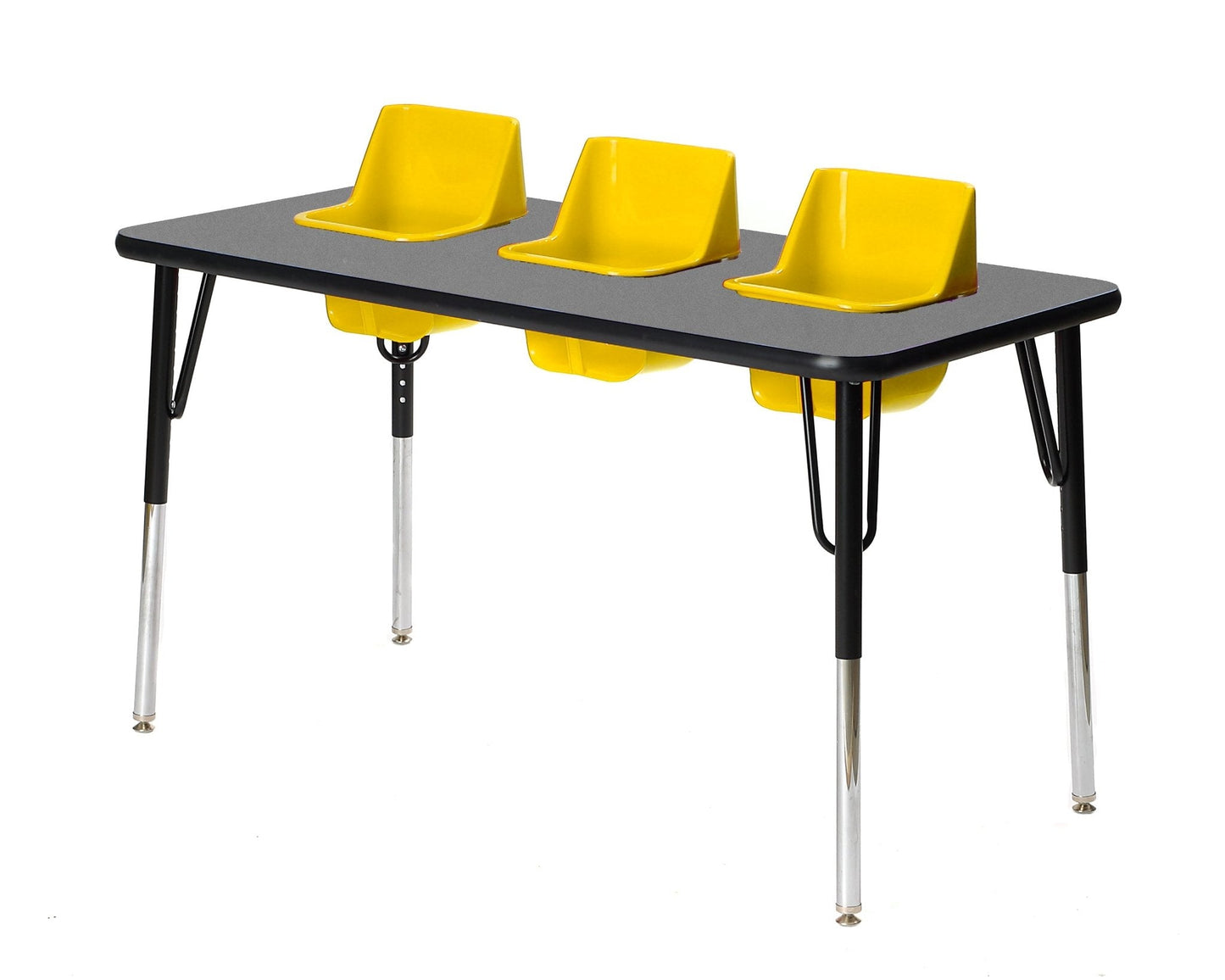 Three-Seat Rectangular Toddler Table (Toddler Tables TOD-TT3)