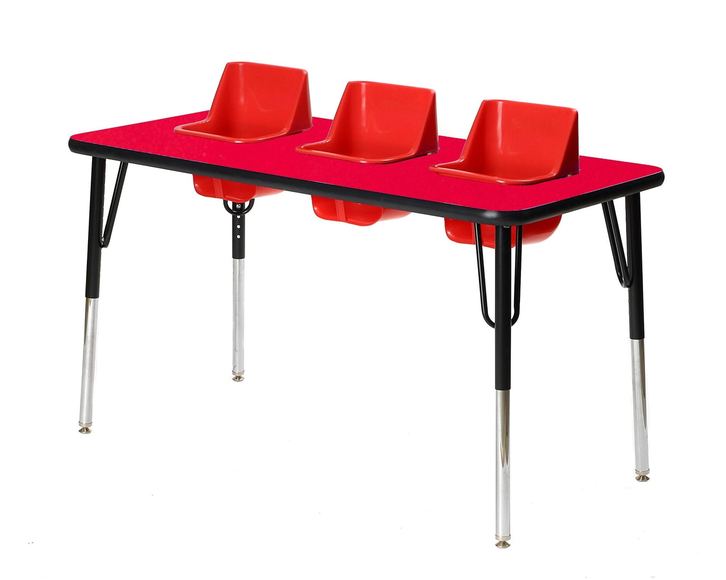 Three-Seat Rectangular Toddler Table (Toddler Tables TOD-TT3)