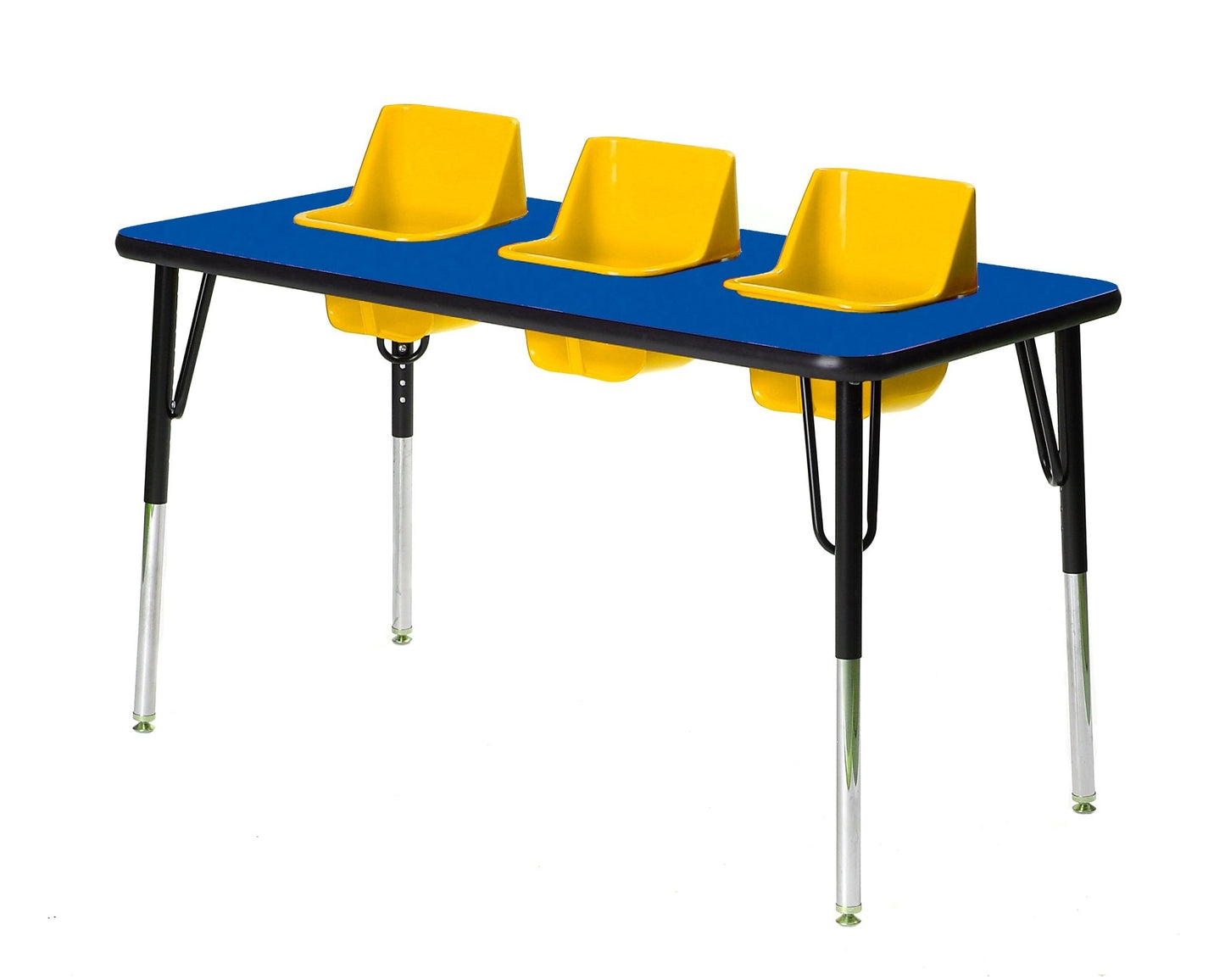 Three-Seat Rectangular Toddler Table (Toddler Tables TOD-TT3)