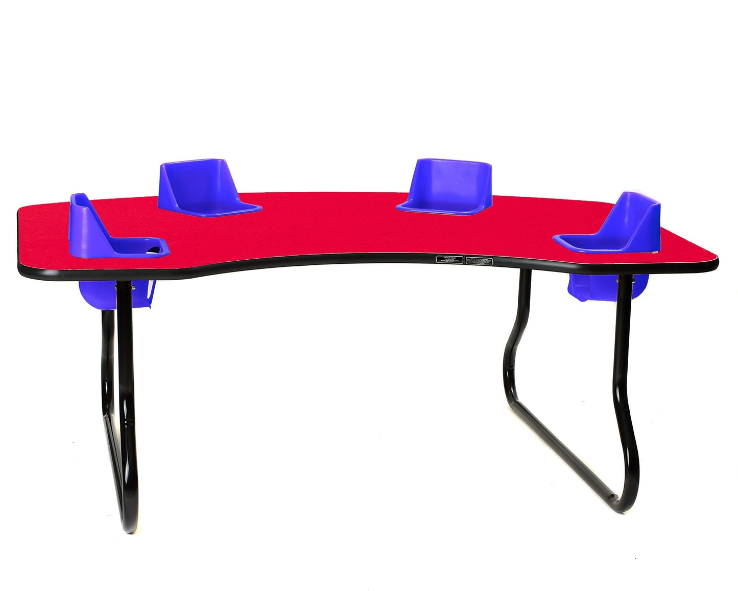 Four-Seat Toddler Table - Traditional (14" H) (Toddler Tables TOD-TT414)