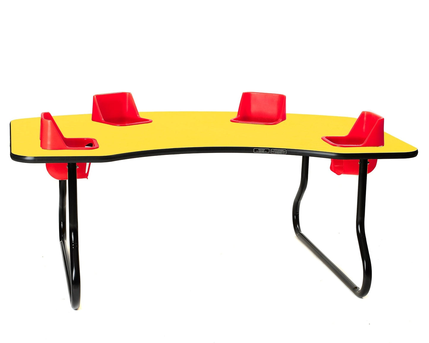 Four-Seat Toddler Table - Traditional (14" H) (Toddler Tables TOD-TT414)