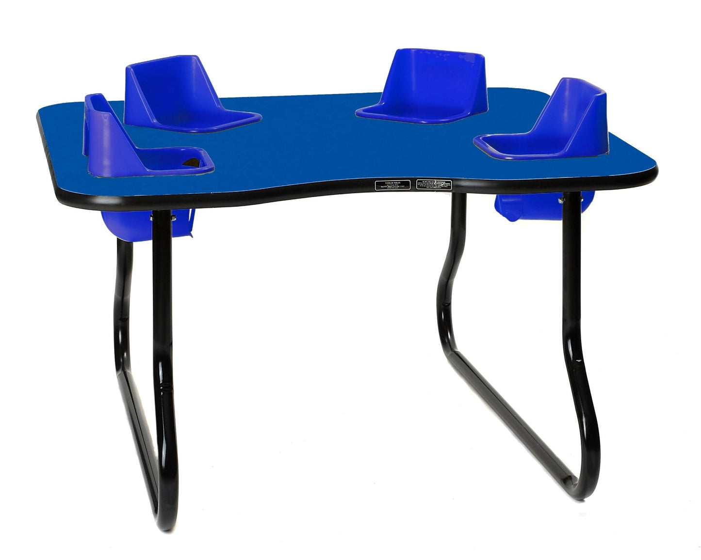 Four-Seat Kidney Toddler Table - Space Saver (27" H) (Toddler Tables TOD-TT427SS)