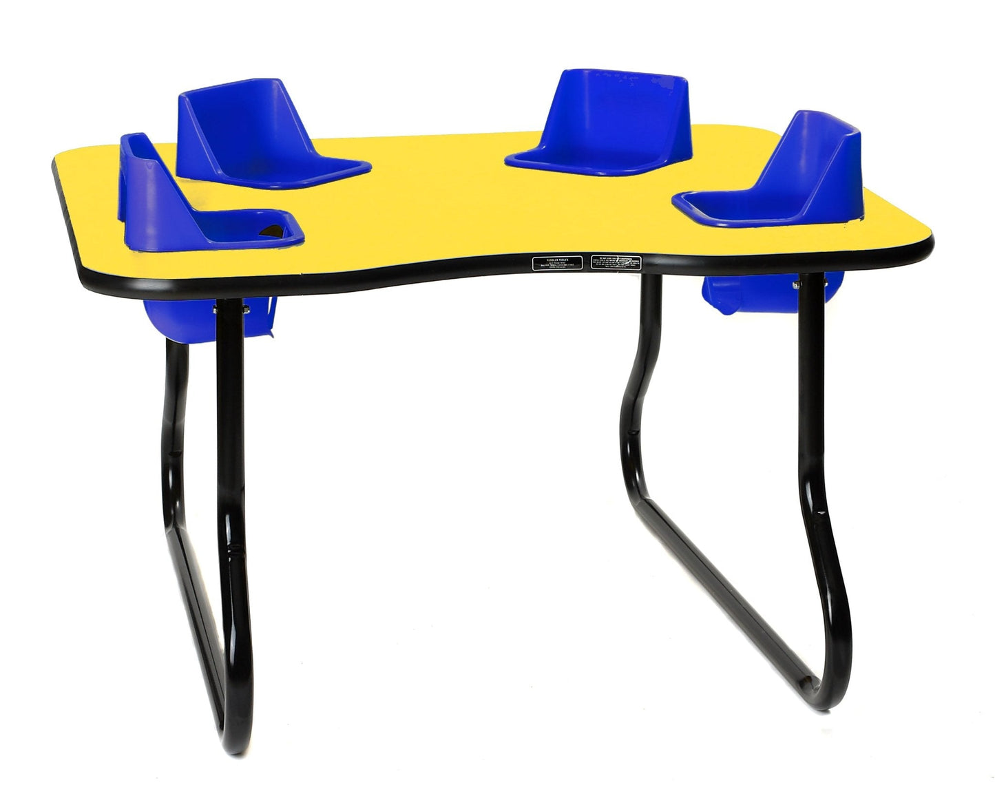 Four-Seat Kidney Toddler Table - Space Saver (27" H) (Toddler Tables TOD-TT427SS)