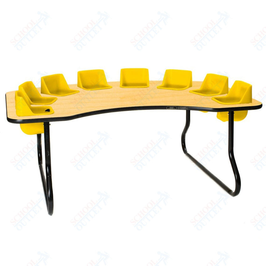 Eight - Seat Kidney Toddler Table (14" H) (Toddler Tables TOD - TT814) - SchoolOutlet