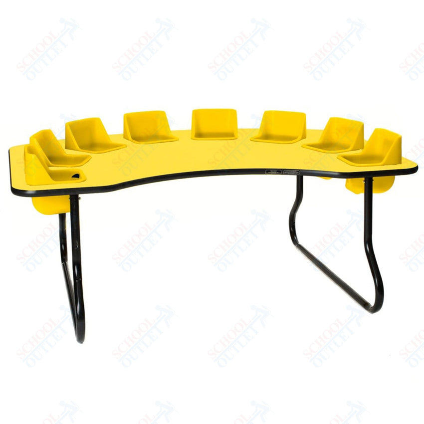 Eight - Seat Kidney Toddler Table (14" H) (Toddler Tables TOD - TT814) - SchoolOutlet