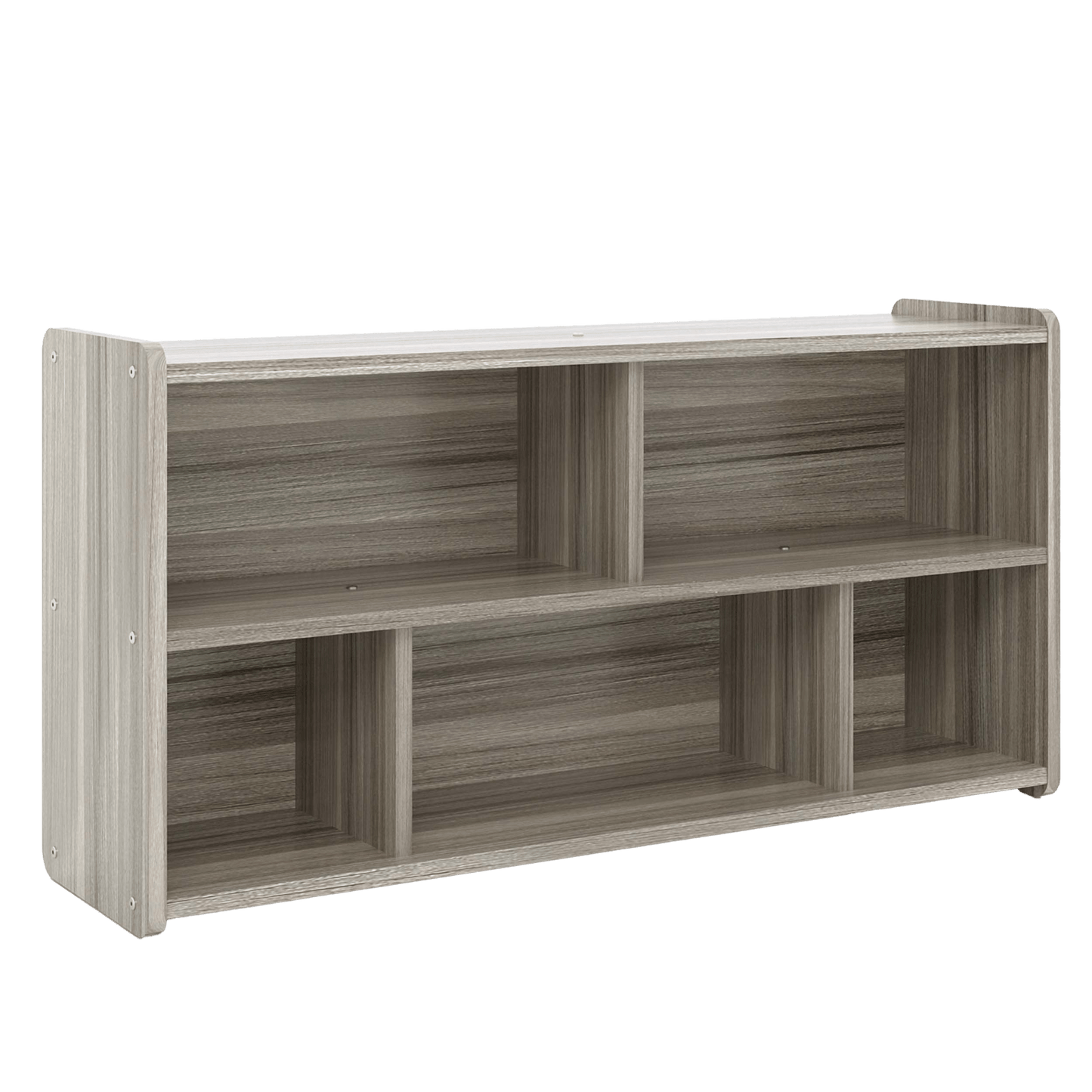 Tot Mate Pre - Assembled 5 - Compartment Daycare Cube Storage Shelf 46"W x 12"D x 23.5"H (TOT - TM2201A) - SchoolOutlet