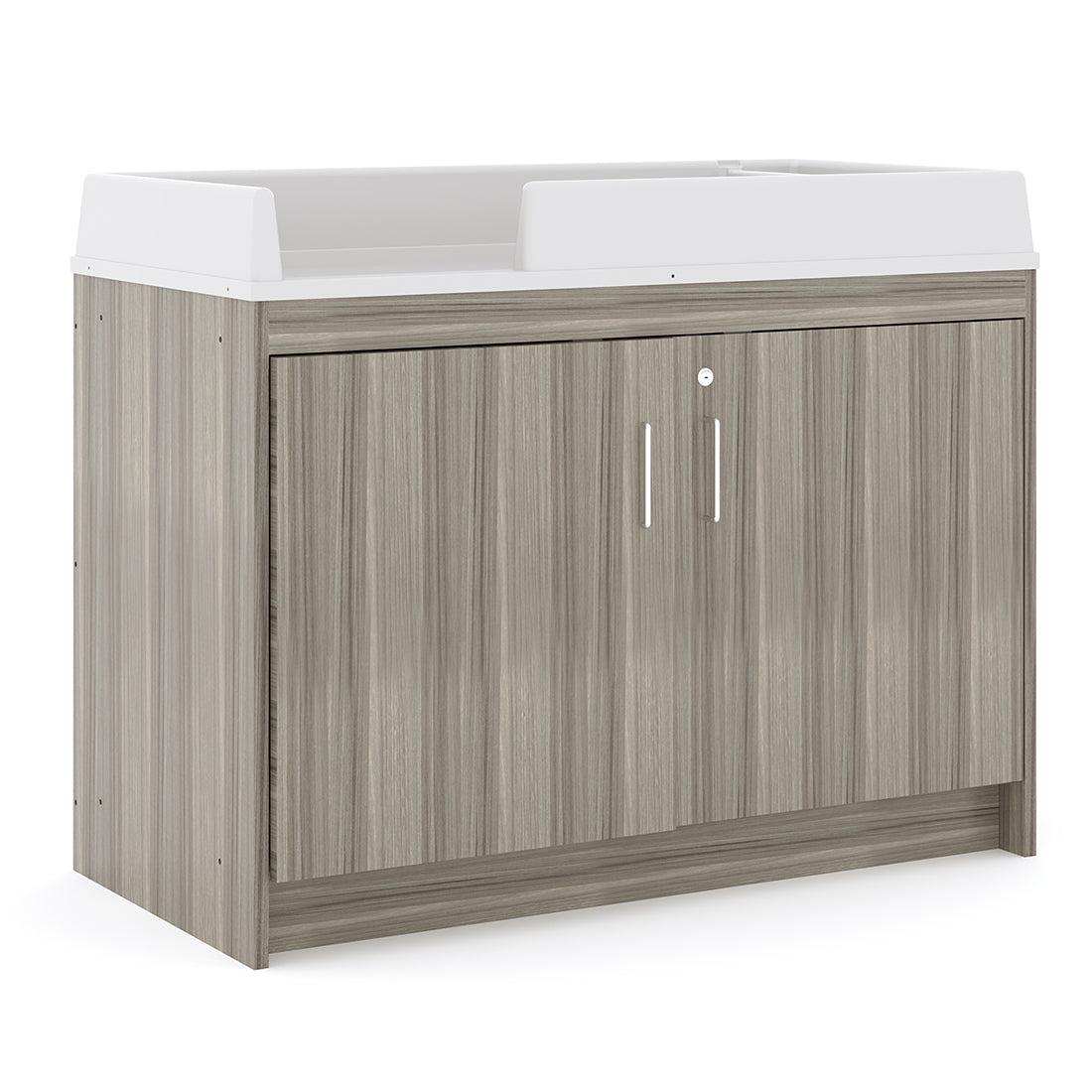 Tot Mate Baby Changing Table with Lockable Storage 47"W x 23.5"D x 37.5"H (TOT - TM8530A) - SchoolOutlet