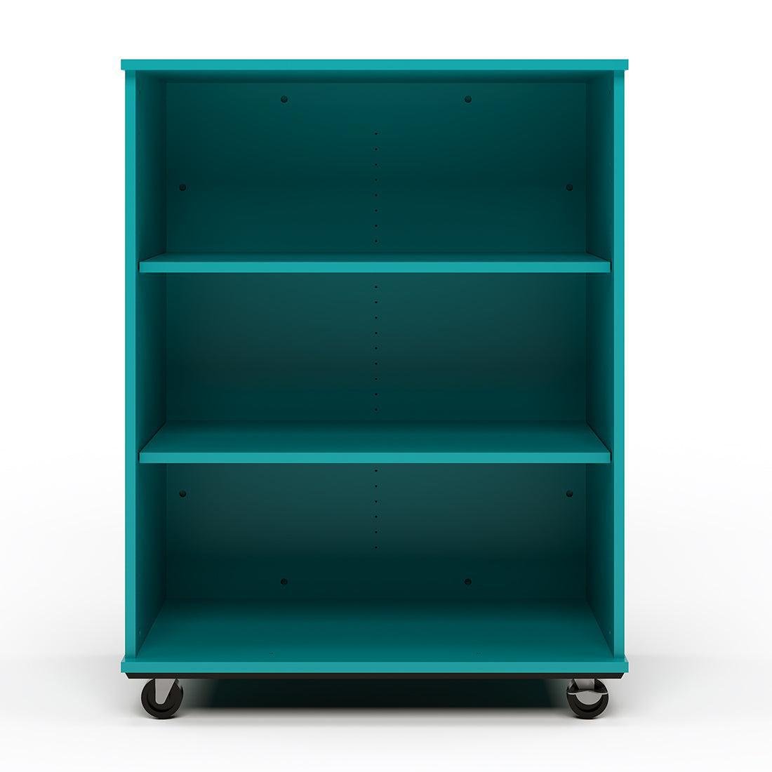 Tot Mate Mobile Bookshelf with Dry Erase Back - 3 Shelves 36"W x 23"D x 48"H (TOT - TMM513A) - SchoolOutlet