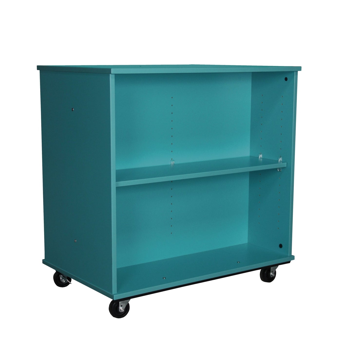 Tot Mate Double - Sided Mobile Bookshelf - 2 Shelves 36"W x 23"D x 36"H (TOT - TMM612A) - SchoolOutlet