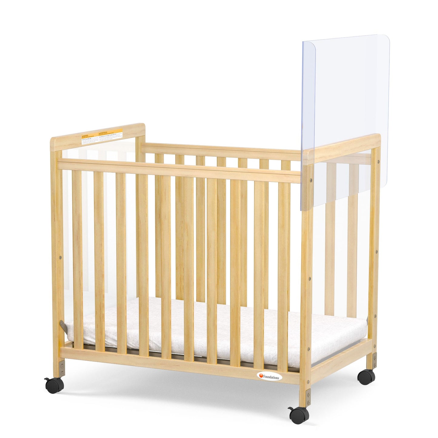 Foundations - CareShield 1-Sided Plexiglass Barrier - Safety Craft and Serenity Cribs (FOU-4081197)