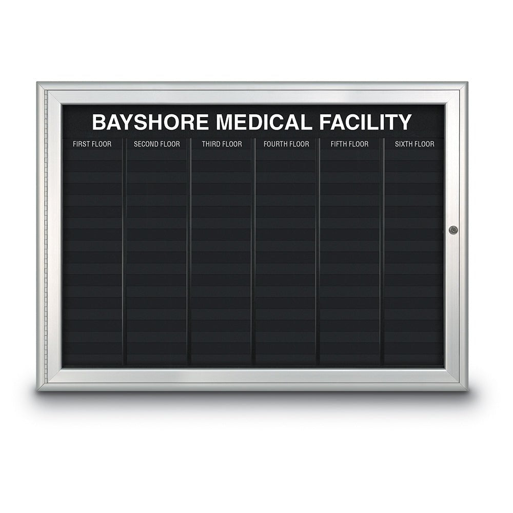 United Visual Directory Board w/ Radius Frame, 47" W x 34" H (UVP - UVNDADR300) - SchoolOutlet