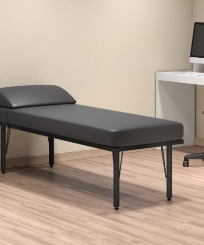 USA Capitol Nurses First - Aid Couch with Detachable Pillow, 72"Wx 26"D x 22.25H" (1201) - SchoolOutlet