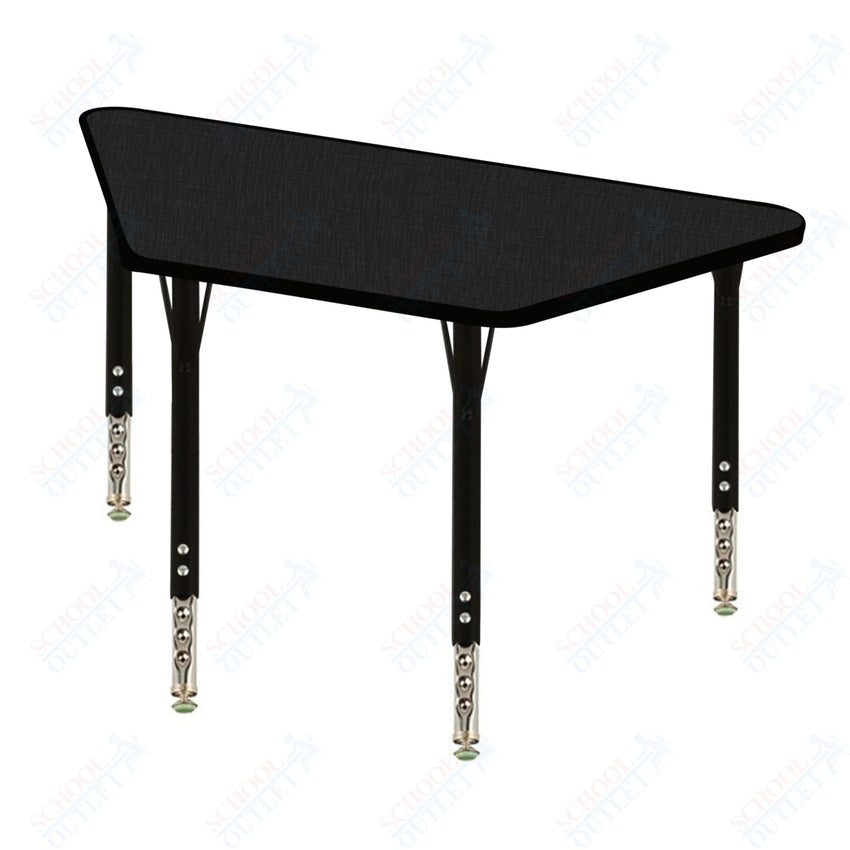 USA Capitol 24" x 48" Trapezoid Activity Table Adjustable Height 23" - 31" (2448TSE) - SchoolOutlet