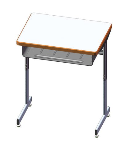 USA Capitol Access Student Desk Adjustable Height 22" - 30", Hard Plastic Top with Book Box (301) - SchoolOutlet