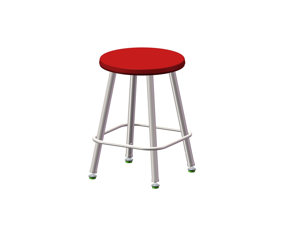 USA Capitol Euroflex Poly Seat Stool Fixed Height 18" (3118) - SchoolOutlet