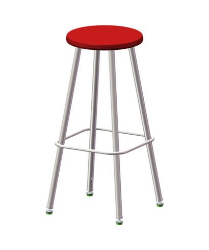 USA Capitol Euroflex Poly Seat Stool Fixed Height 30" (3130) - SchoolOutlet