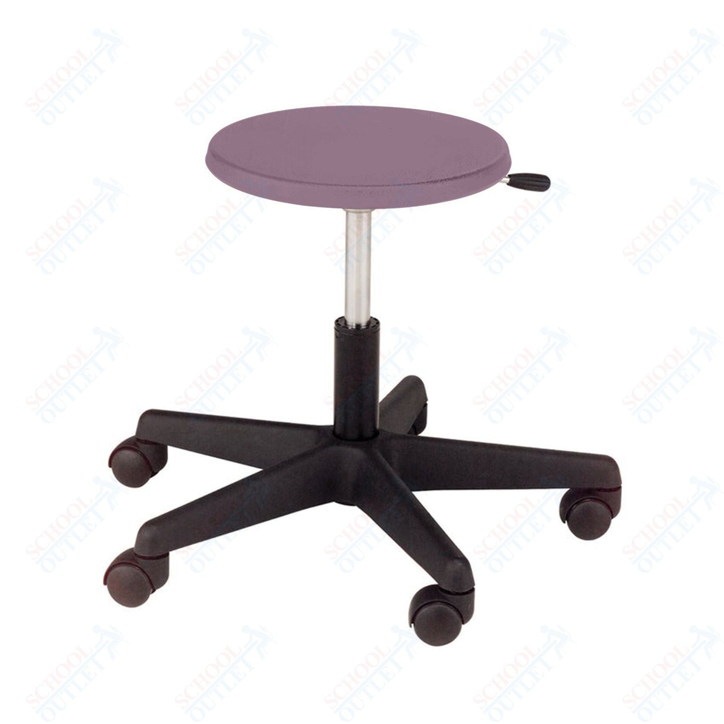 USA Capitol Euroflex Teacher/Lab Poly Seat Stool Adjustable Height 13.5" - 18" (3180) - SchoolOutlet
