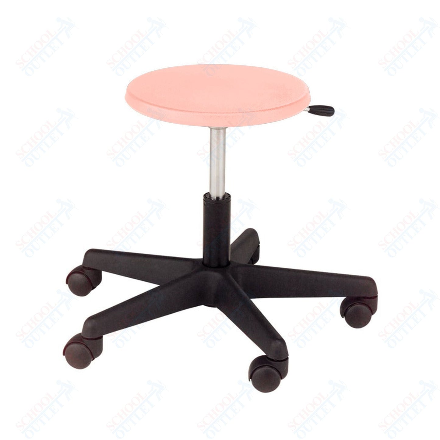 USA Capitol Euroflex Teacher/Lab Poly Seat Stool Adjustable Height 13.5" - 18" (3180) - SchoolOutlet