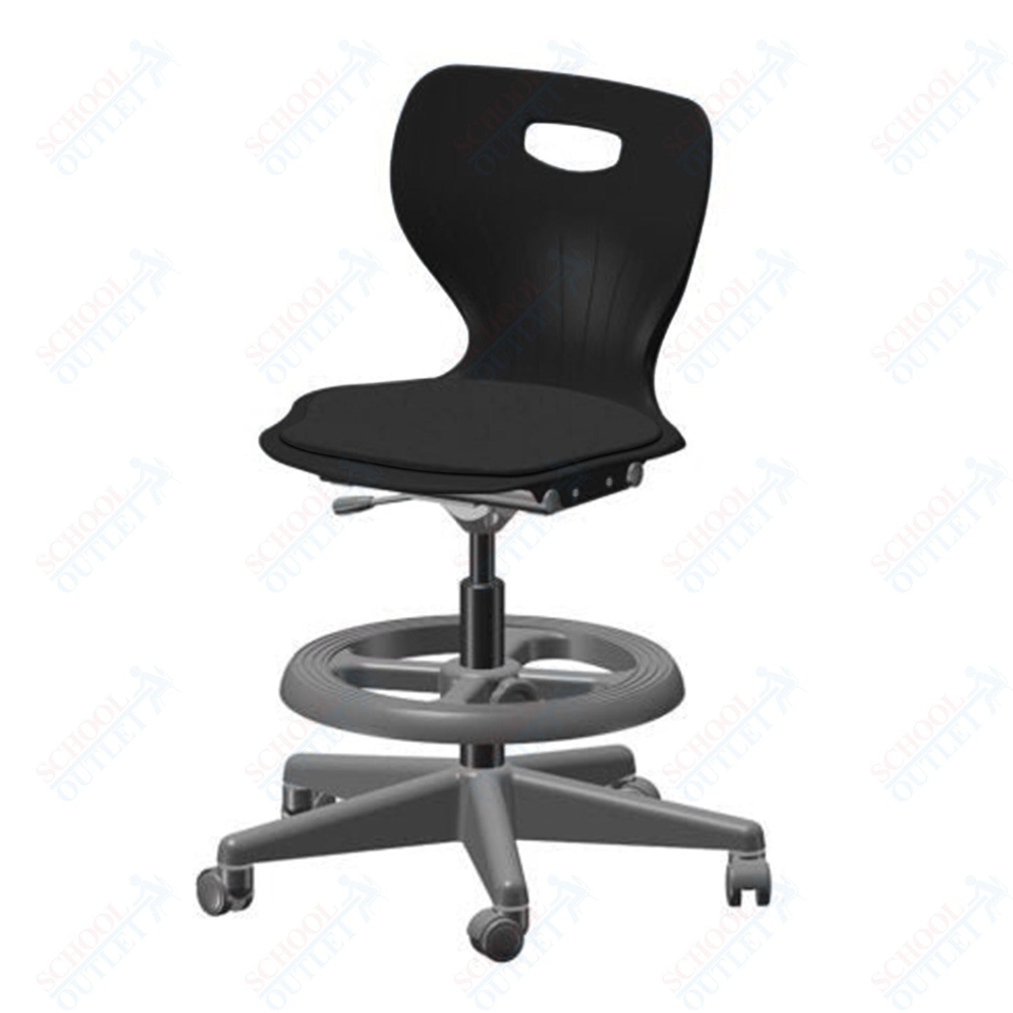 USA Capitol Euroflex Lab Chair with Adjustable Height 20" - 27" (3195) - SchoolOutlet