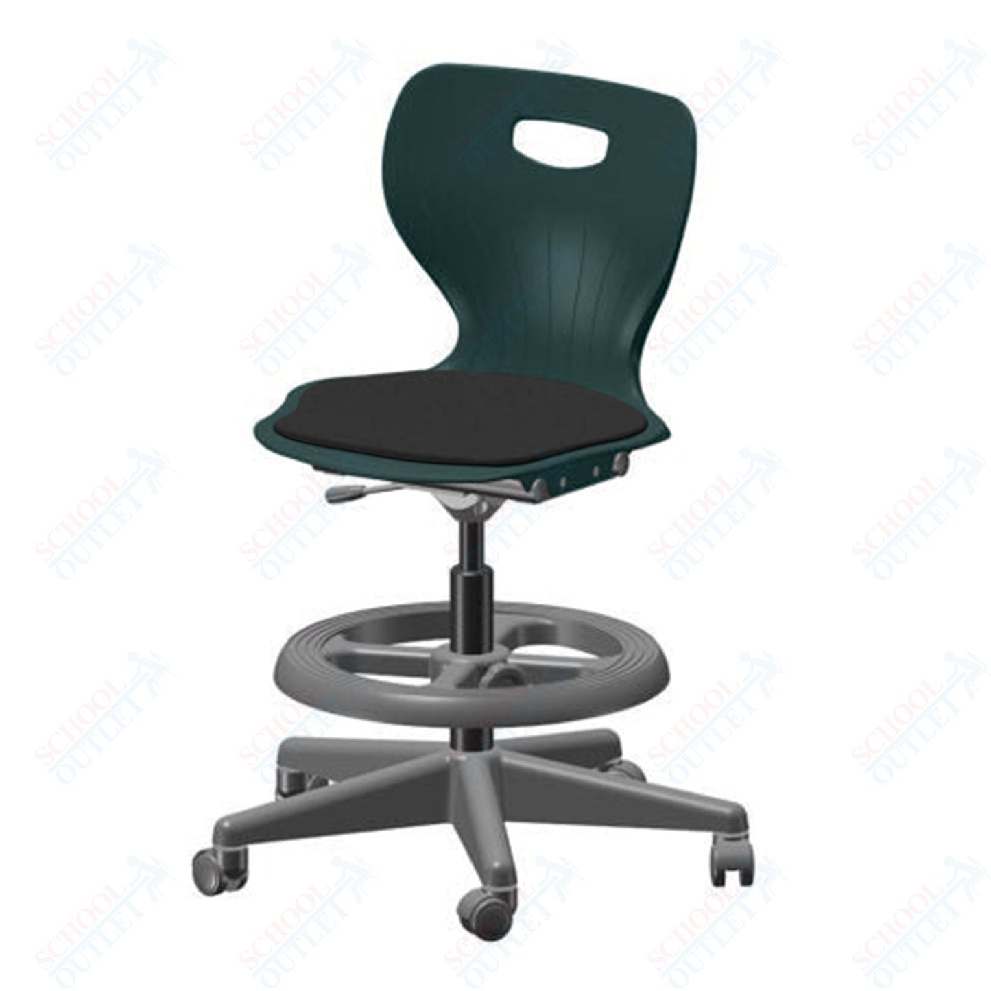 USA Capitol Euroflex Lab Chair with Adjustable Height 20" - 27" (3195) - SchoolOutlet