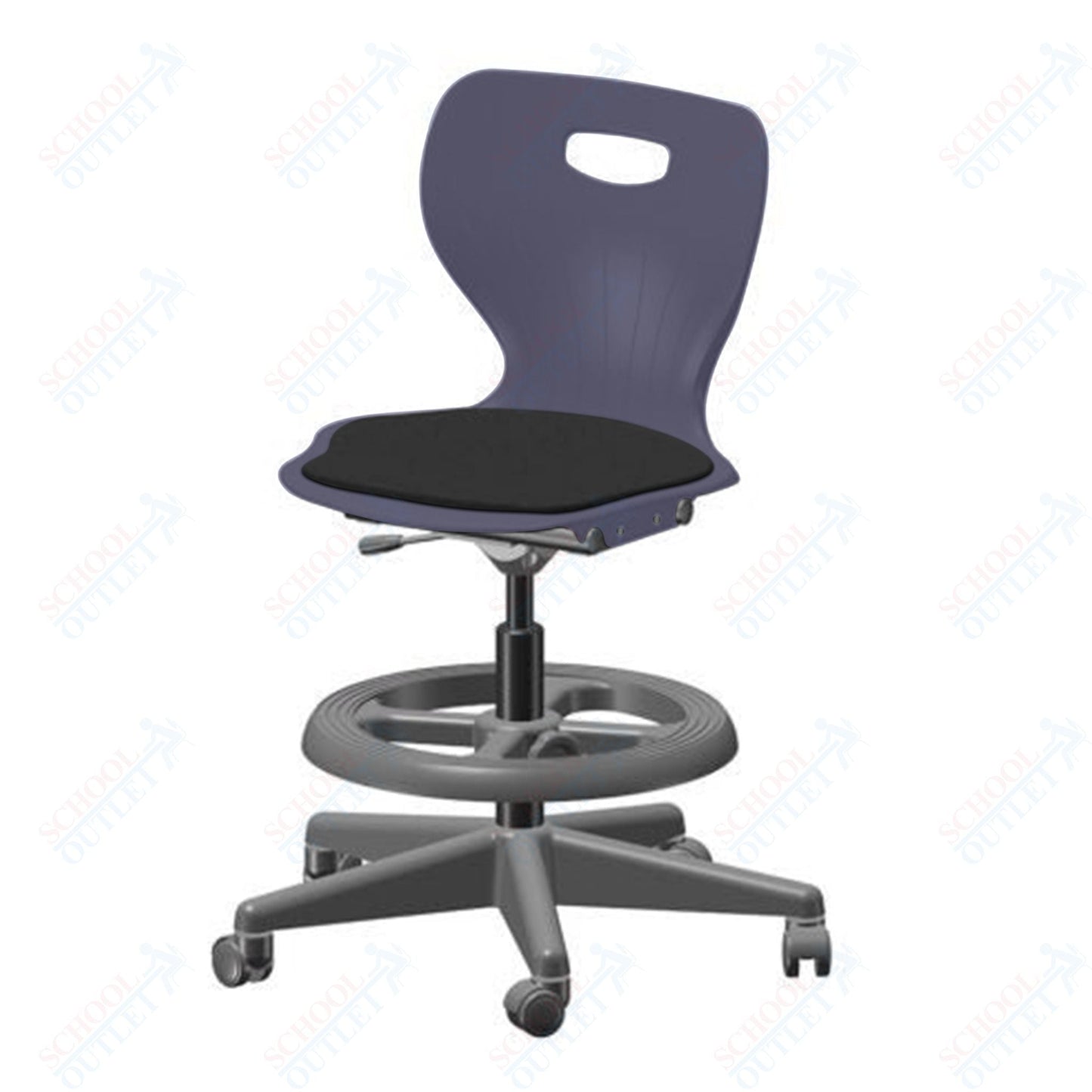 USA Capitol Euroflex Lab Chair with Adjustable Height 20" - 27" (3195) - SchoolOutlet
