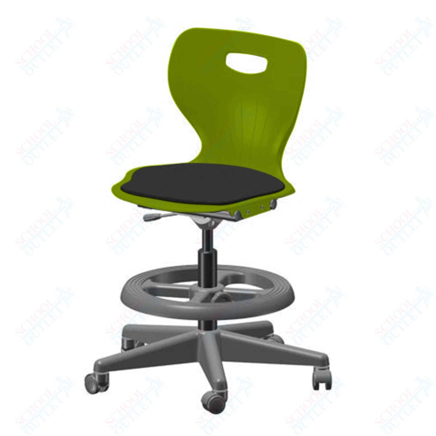 USA Capitol Euroflex Lab Chair with Adjustable Height 20" - 27" (3195) - SchoolOutlet