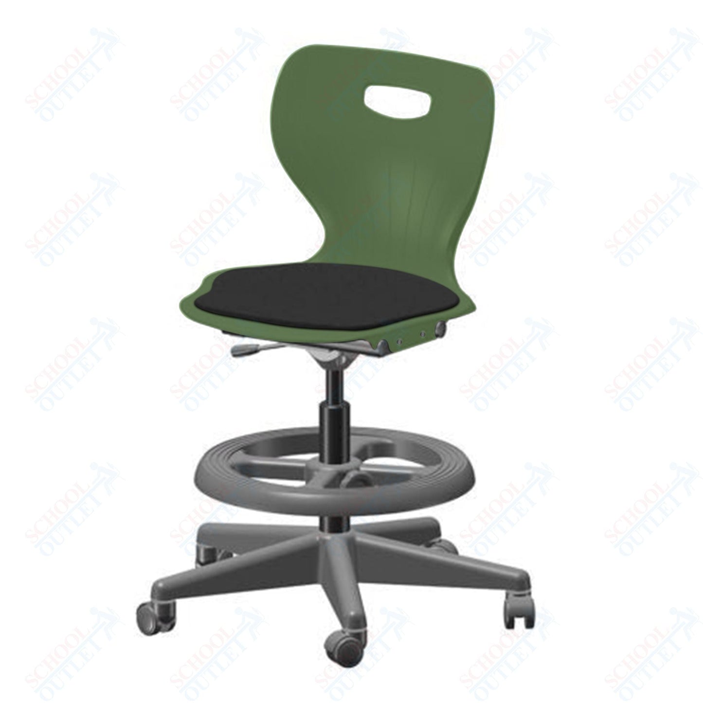 USA Capitol Euroflex Lab Chair with Adjustable Height 20" - 27" (3195) - SchoolOutlet