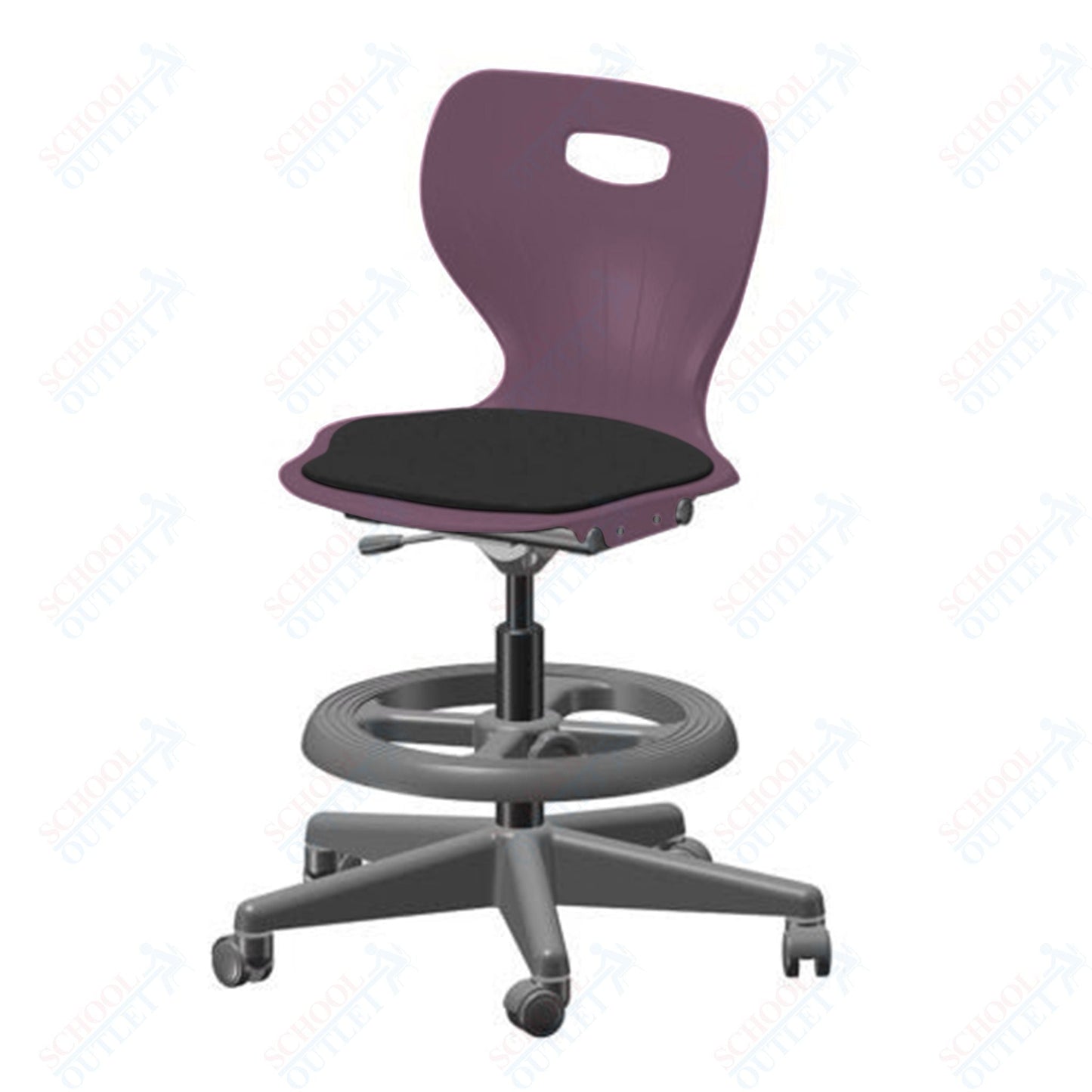 USA Capitol Euroflex Lab Chair with Adjustable Height 20" - 27" (3195) - SchoolOutlet