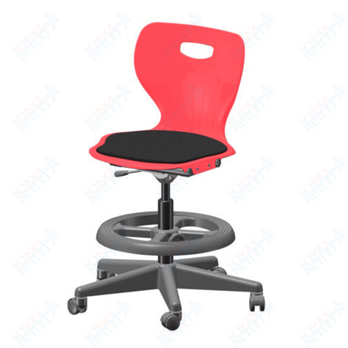 USA Capitol Euroflex Lab Chair with Adjustable Height 20" - 27" (3195) - SchoolOutlet