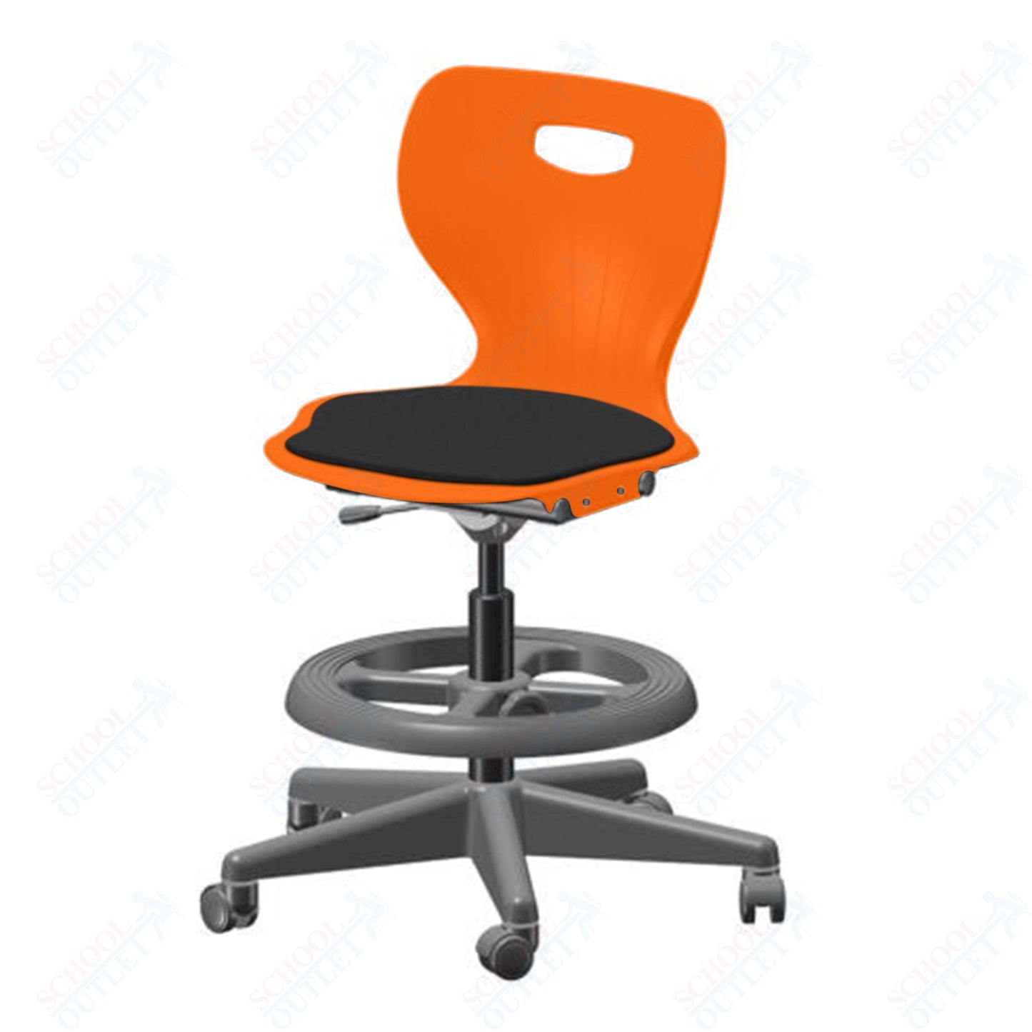 USA Capitol Euroflex Lab Chair with Adjustable Height 20" - 27" (3195) - SchoolOutlet