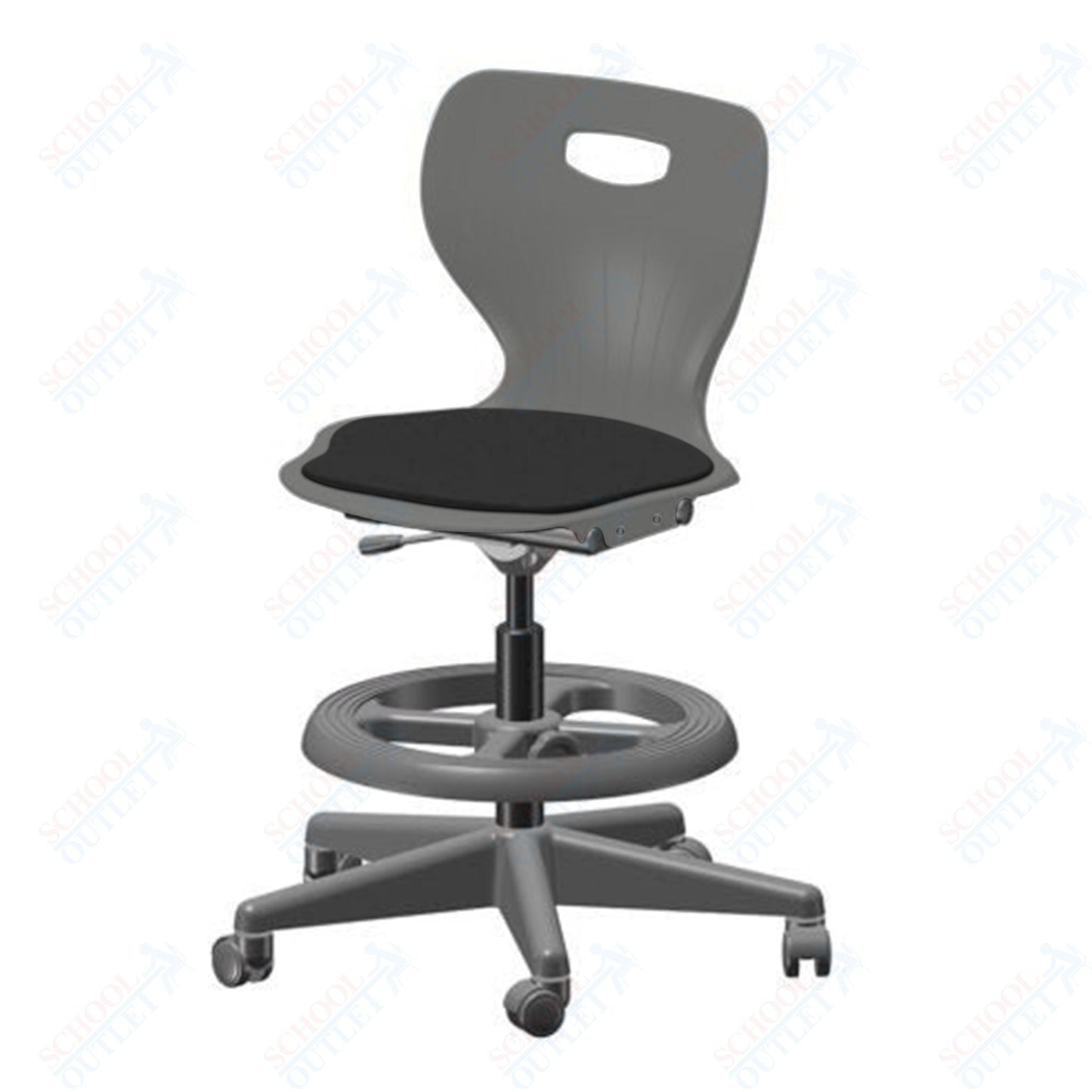 USA Capitol Euroflex Lab Chair with Adjustable Height 20" - 27" (3195) - SchoolOutlet