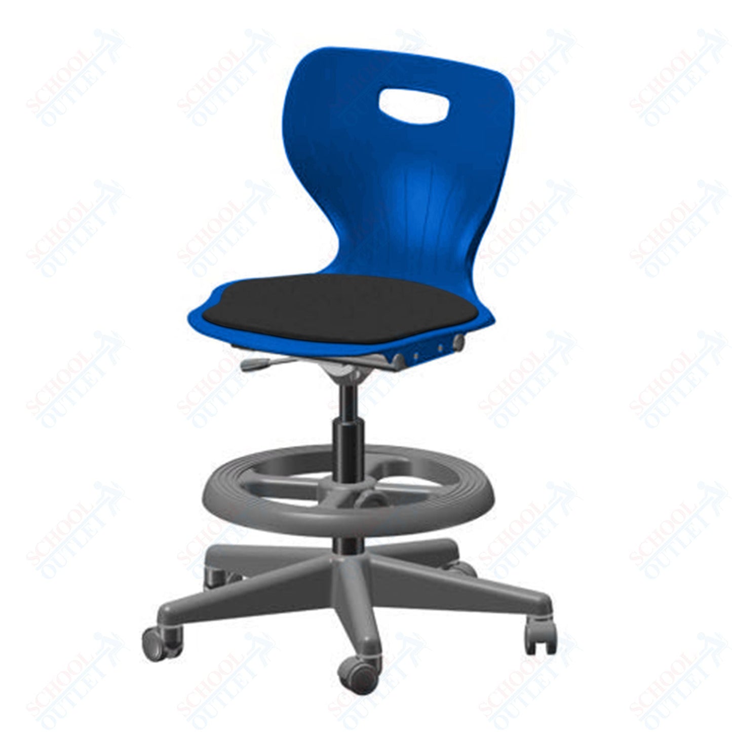 USA Capitol Euroflex Lab Chair with Adjustable Height 20" - 27" (3195) - SchoolOutlet