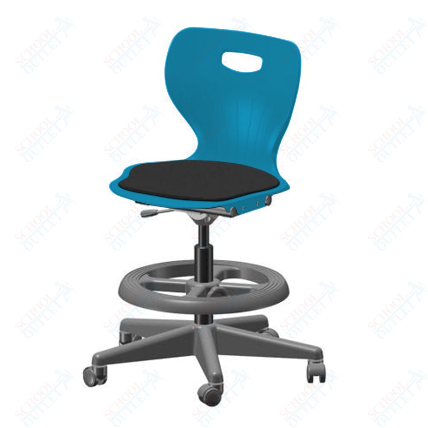 USA Capitol Euroflex Lab Chair with Adjustable Height 20" - 27" (3195) - SchoolOutlet