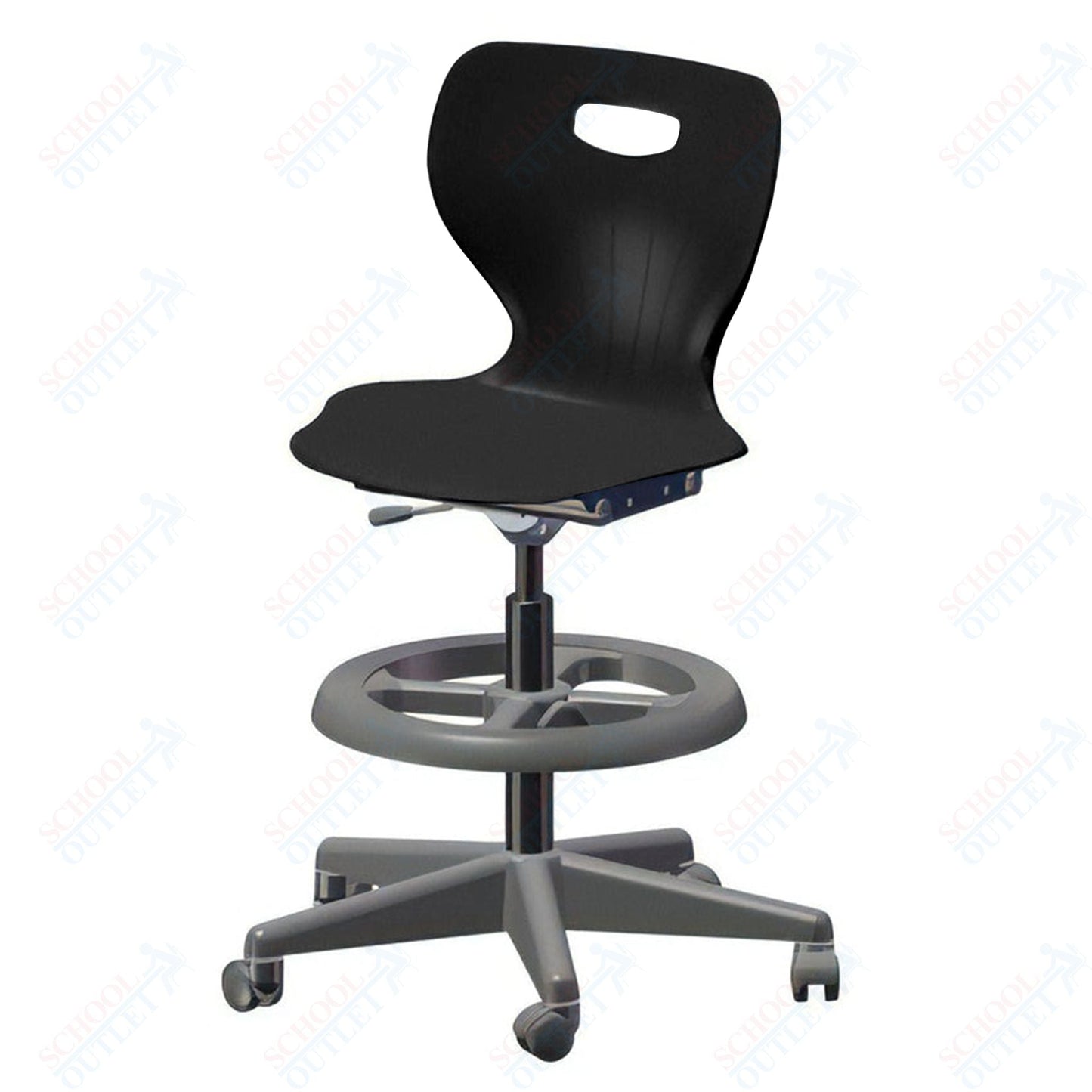 USA Capitol Euroflex Extra Tall Lab Chair with Adjustable Height 22.5" - 32.5" (3195XT) - SchoolOutlet