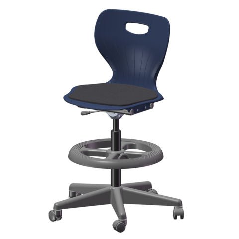 USA Capitol Euroflex Extra Tall Lab Chair with Adjustable Height 22.5" - 32.5" (3195XT) - SchoolOutlet