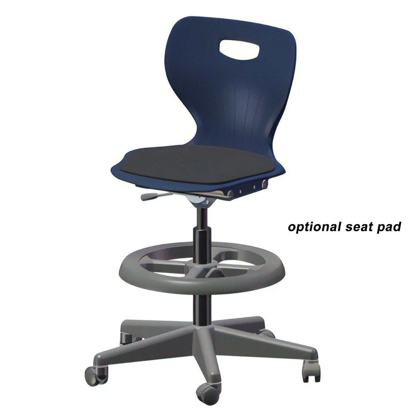 USA Capitol Euroflex Extra Tall Lab Chair with Adjustable Height 22.5" - 32.5" (3195XT) - SchoolOutlet