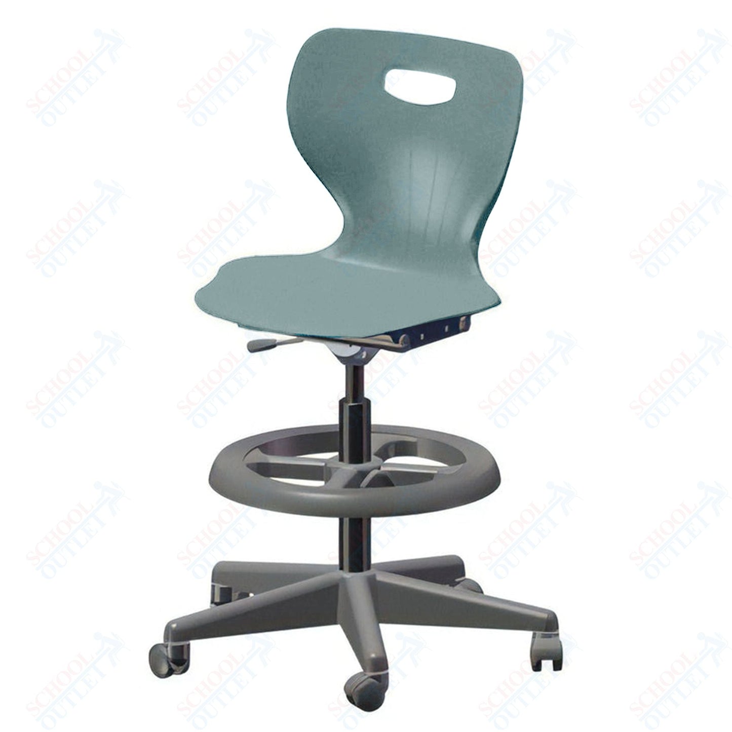 USA Capitol Euroflex Extra Tall Lab Chair with Adjustable Height 22.5" - 32.5" (3195XT) - SchoolOutlet