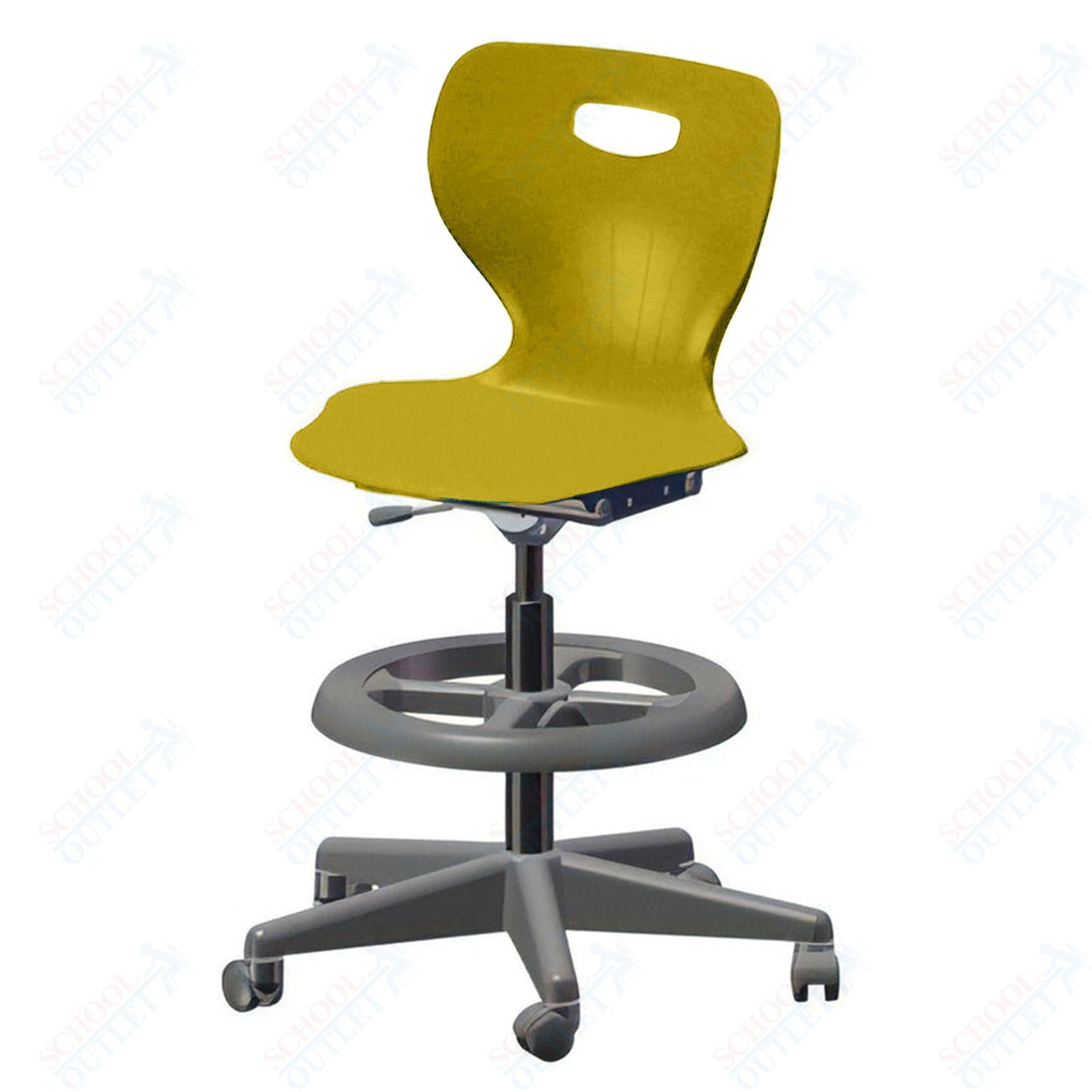 USA Capitol Euroflex Extra Tall Lab Chair with Adjustable Height 22.5" - 32.5" (3195XT) - SchoolOutlet