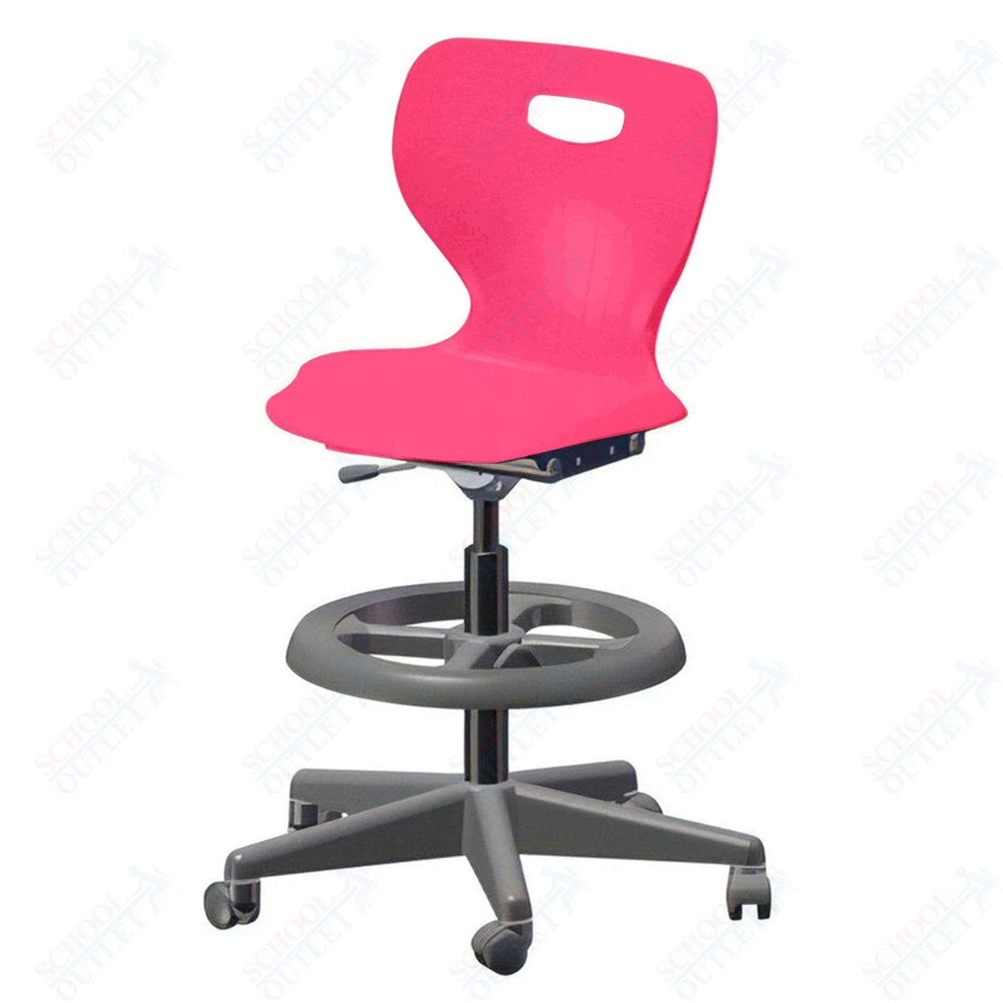 USA Capitol Euroflex Extra Tall Lab Chair with Adjustable Height 22.5" - 32.5" (3195XT) - SchoolOutlet