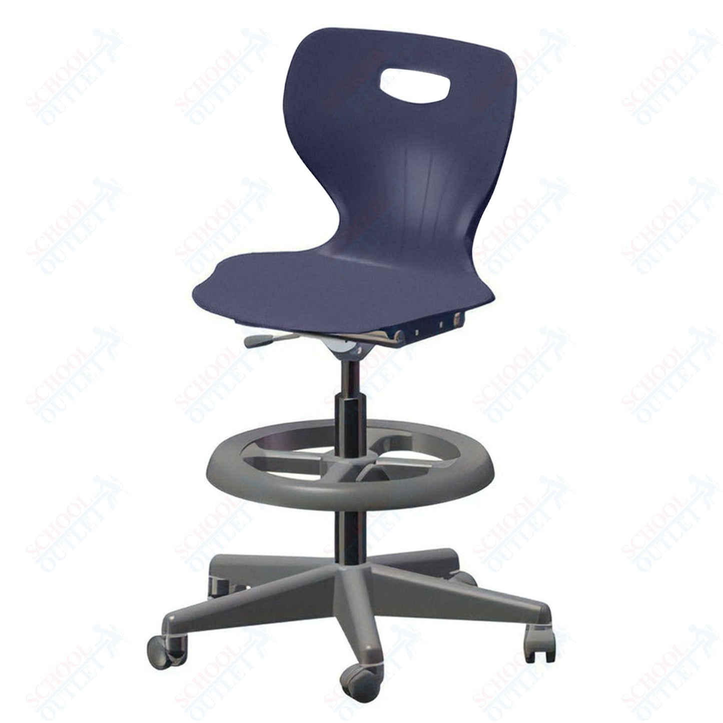 USA Capitol Euroflex Extra Tall Lab Chair with Adjustable Height 22.5" - 32.5" (3195XT) - SchoolOutlet