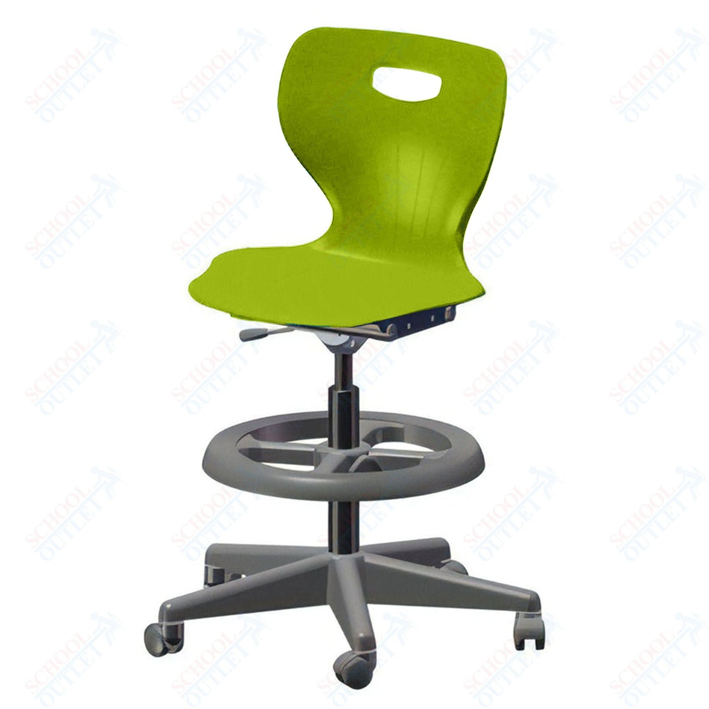 USA Capitol Euroflex Extra Tall Lab Chair with Adjustable Height 22.5" - 32.5" (3195XT) - SchoolOutlet