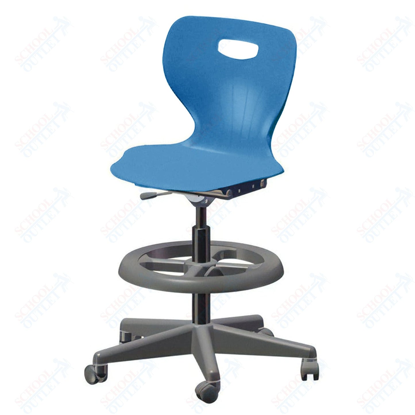 USA Capitol Euroflex Extra Tall Lab Chair with Adjustable Height 22.5" - 32.5" (3195XT) - SchoolOutlet