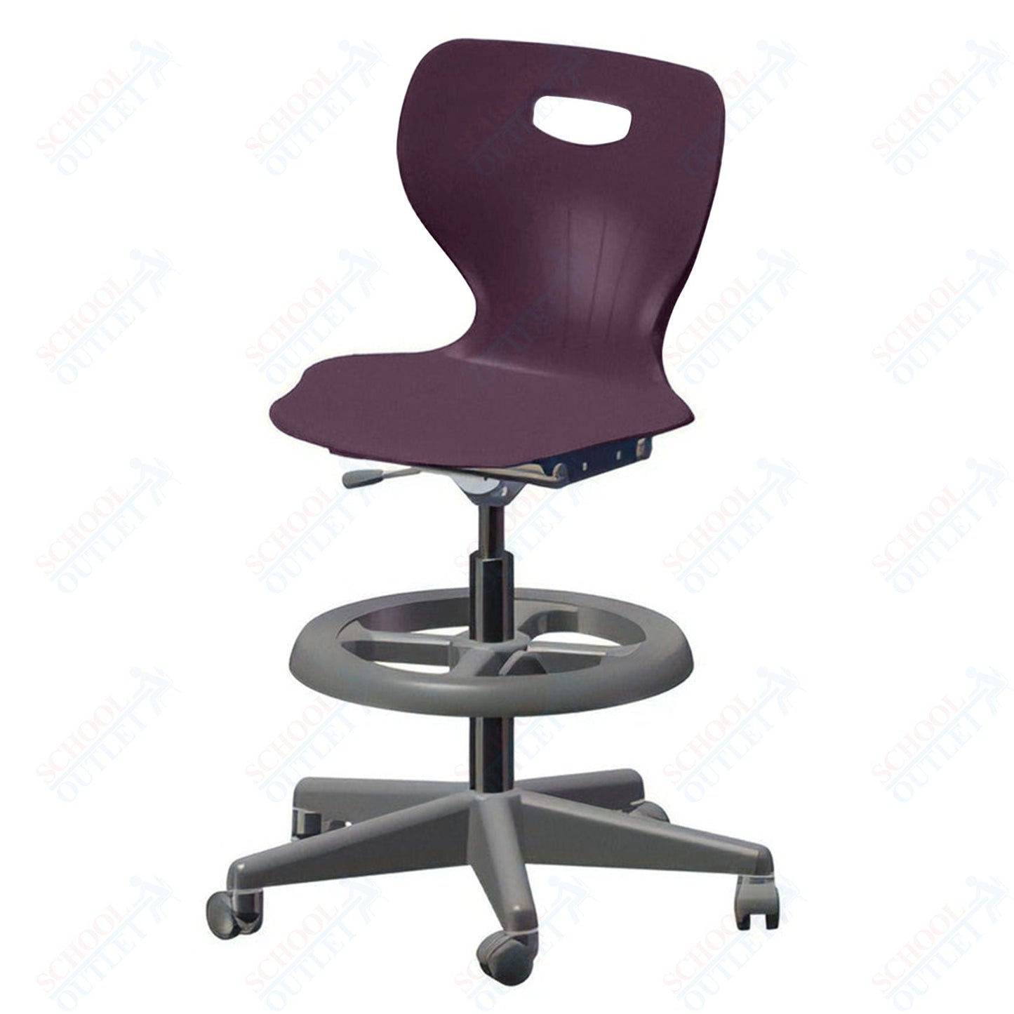 USA Capitol Euroflex Extra Tall Lab Chair with Adjustable Height 22.5" - 32.5" (3195XT) - SchoolOutlet