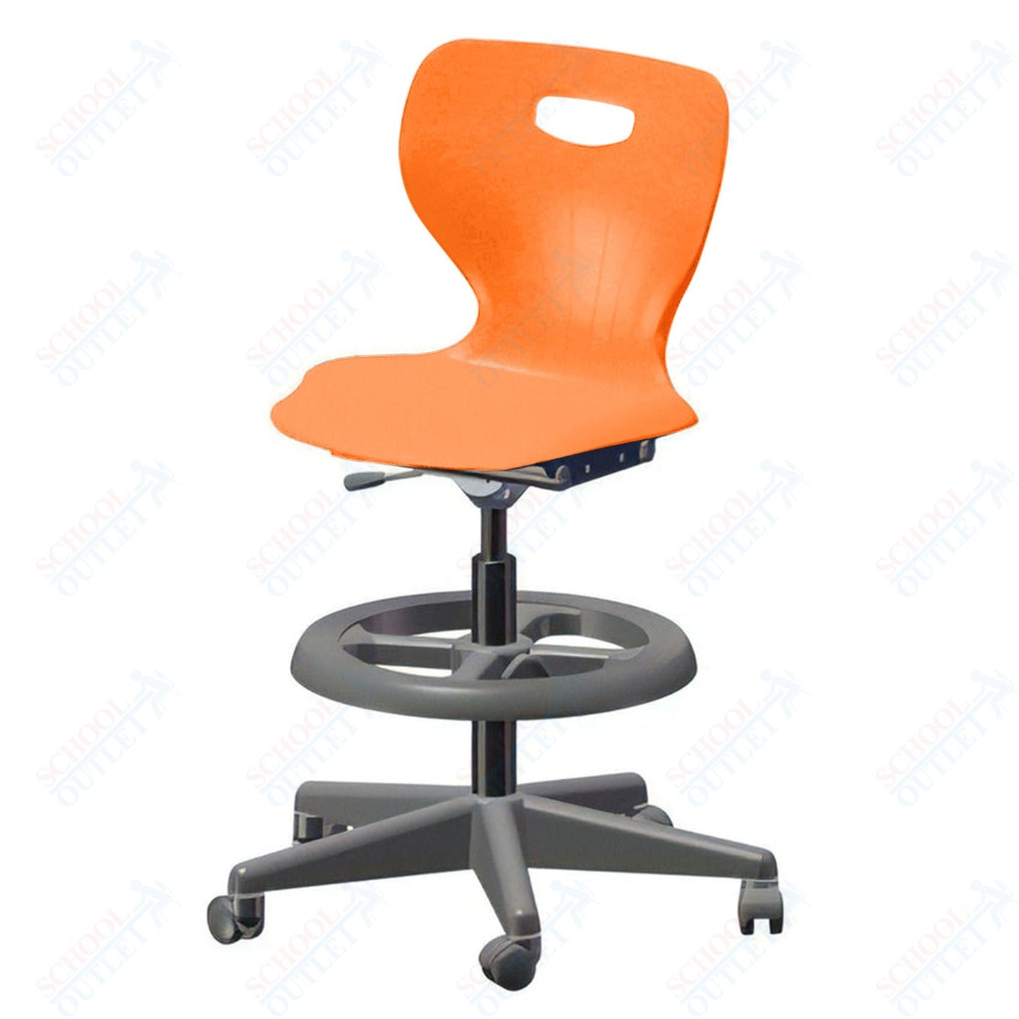 USA Capitol Euroflex Extra Tall Lab Chair with Adjustable Height 22.5" - 32.5" (3195XT) - SchoolOutlet